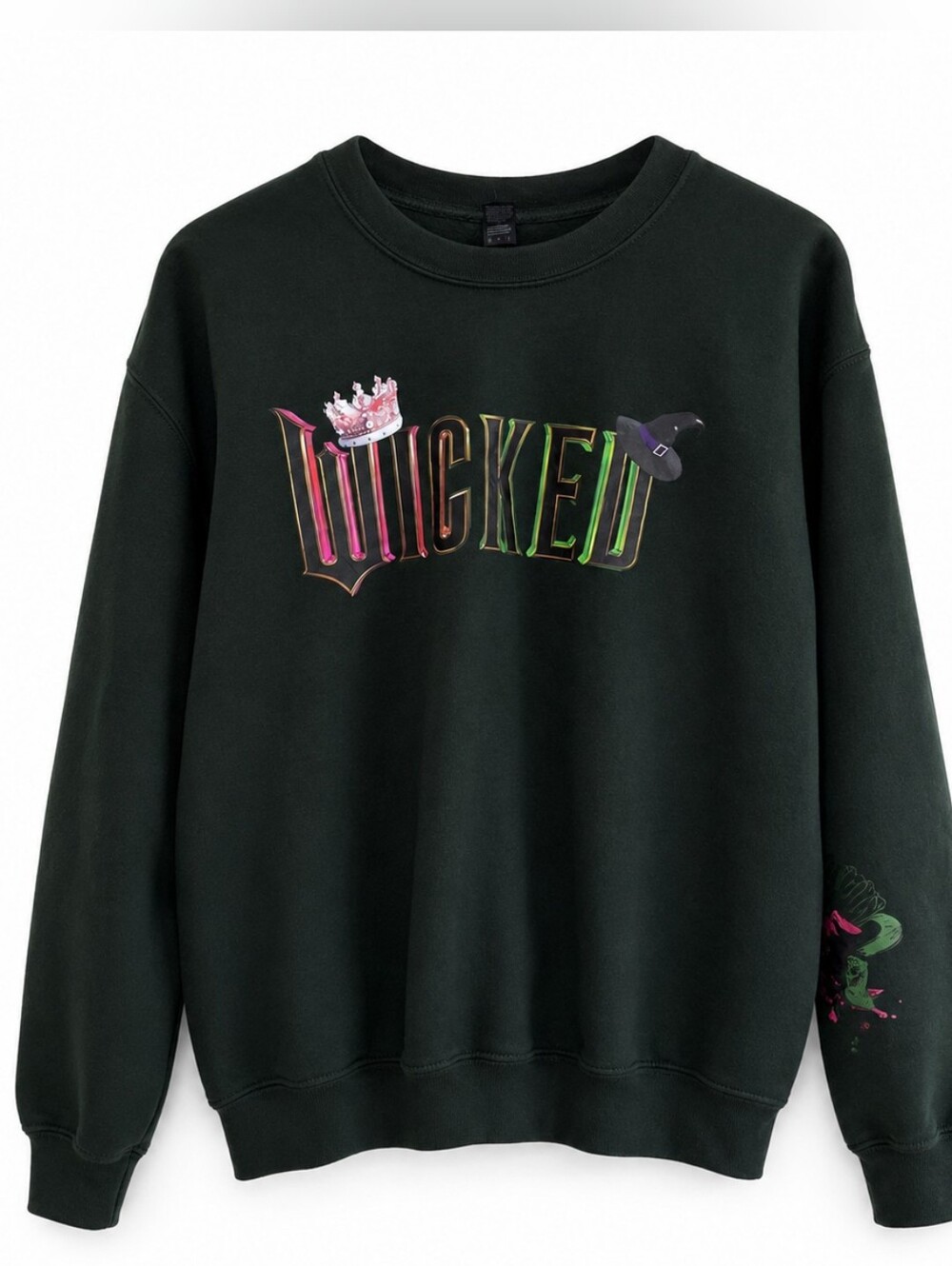 Wicked Musical Green Medium Sweater